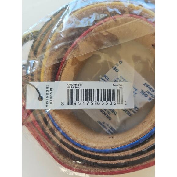 NWT Anthropologie Cocobelle Skinny Deco Belt In Fire main image 6